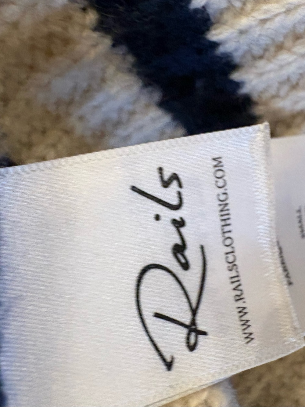 RAILS Striped Cream and Navy Knit Sweater - Picture 5 of 7